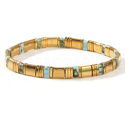 Glass Seed Beads Stretch Bracelets for Women MR9301-8-1