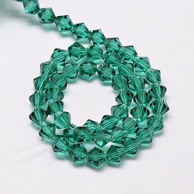 Imitate Austrian Crystal Bicone Glass Beads Strands GLAA-F029-3x3mm-10-1