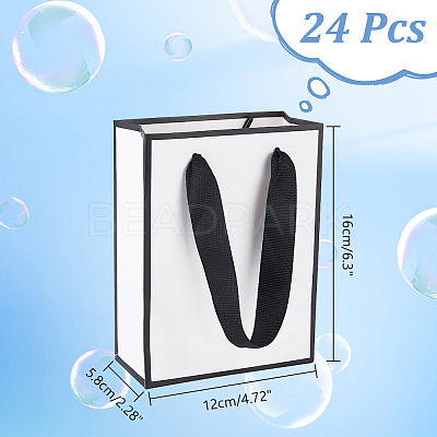 Folding Paper Gift Bags with Handle ABAG-WH0045-21A-1