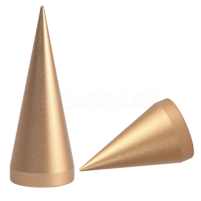 2Pcs 2 Styles Alloy Ring Display Stands RDIS-BBC0001-01G-1