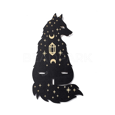 Black Hanging Wooden Crystal Display Shelf ODIS-G015-01E-1