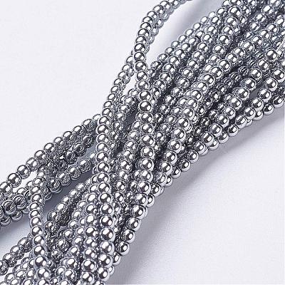 Non-Magnetic Hematite Beads Strands X-G-G094-2mm-1