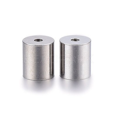 Tarnish Resistant 304 Stainless Steel Cord Ends X-STAS-H467-09P-6mm-1