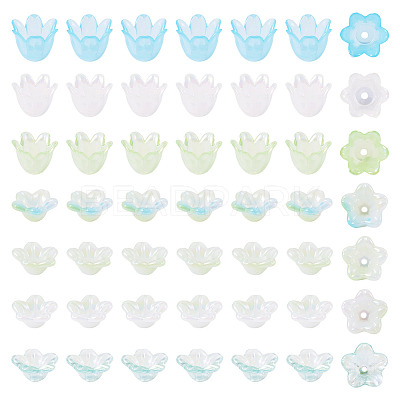 Acrylic Bead Caps OACR-TA0014-45B-1
