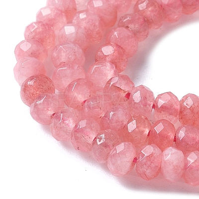 Dyed Natural Malaysia Jade Rondelle Beads Strands X-G-E316-2x4mm-66-1