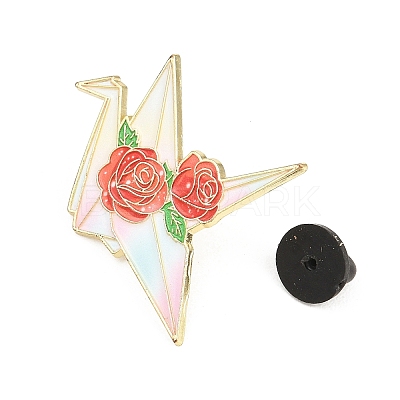 Light Gold Alloy Enamel Brooch JEWB-K018-39A-G-1