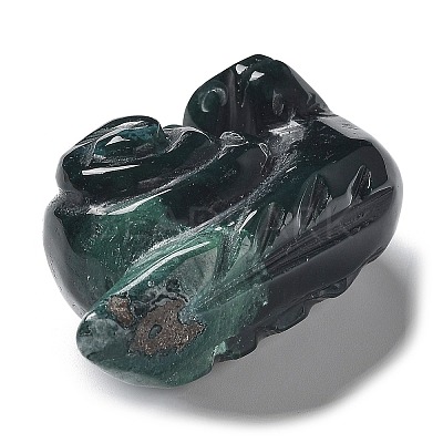 Natural Gemstone Carved Healing Snail Figurines G-K342-02-1