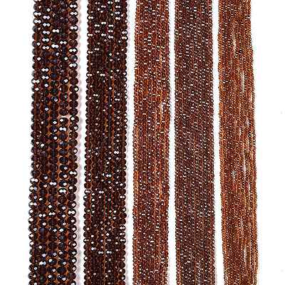 Electroplate Glass Beads Strands EGLA-A044-T1mm-A02-1