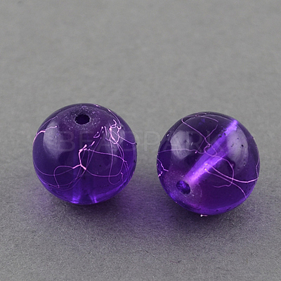 Drawbench Transparent Glass Beads Strands X-GLAD-Q012-6mm-16-1