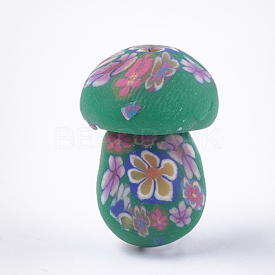 Handmade Polymer Clay Beads X-CLAY-T017-12-1