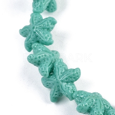 Synthetic Coral Dyed Carved Beads Strands X-CORA-K009-06A-05-1