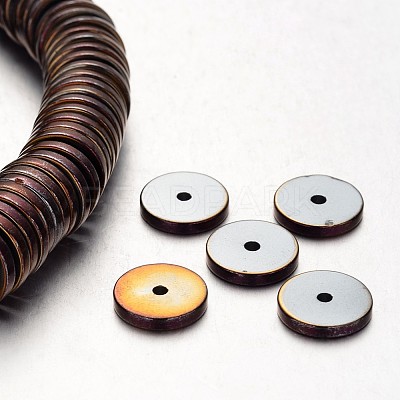 Electroplate Non-magnetic Synthetic Hematite Beads Strands G-F300-17A-04-1