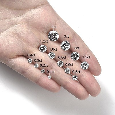 Brilliant Round Cut Moissanite Loose Stones Cabochons RGLA-F081-01G-1