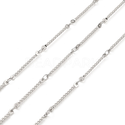 Tarnish Resistant 304 Stainless Steel Twist Link Chains CHS-G025-16P-1