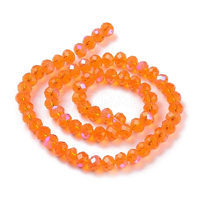 Electroplate Glass Beads Strands X1-EGLA-A034-T6mm-L07-1