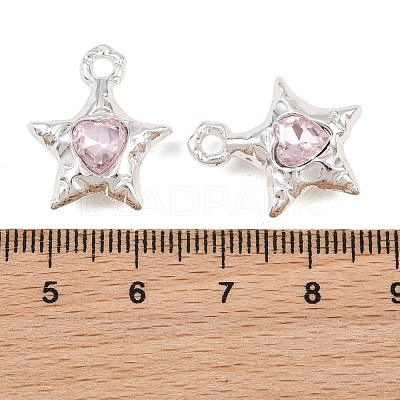 Y2K Style Alloy & Glass Pendants GL-CBA1FD3-01S-01-1