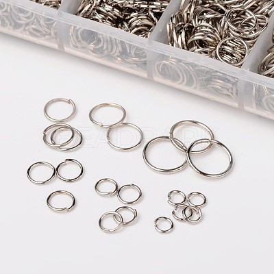 Iron & Brass Open Jump Rings IFIN-X0033-P-B-1