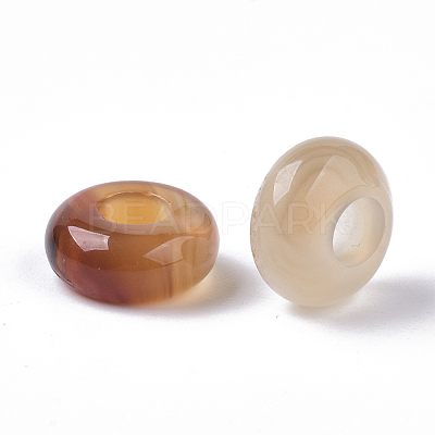 Natural Agate European Beads G-Q503-07-1