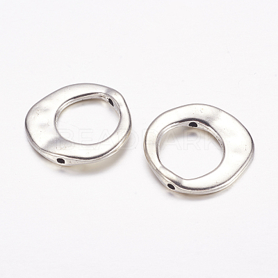 Tibetan Style Irregular Ring Bead Frames X-LF10246Y-NF-1