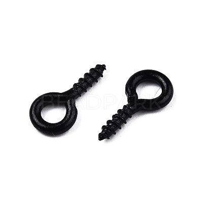 Spray Painted Iron Screw Eye Pin Peg Bails X-IFIN-N010-002B-1