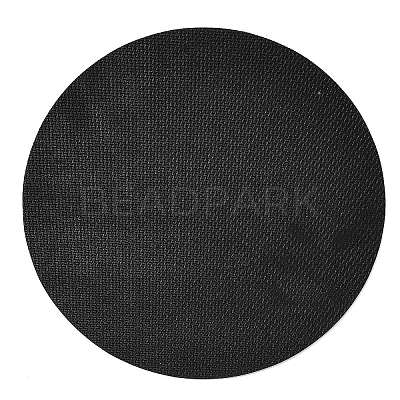 Synthetic Rubber Round Tarot Divination Mat with Yes/No Pendulum Board & Tarot Card Art AJEW-P131-02-1