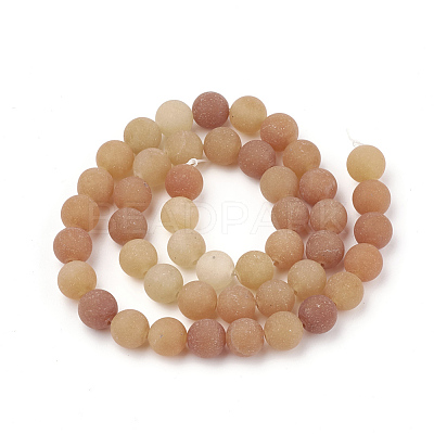 Natural Red Aventurine Beads Strands G-T106-266-1