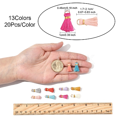20Pcs Handmade Polycotton(Polyester Cotton) Tassel Decorations FIND-FS0003-27L-1
