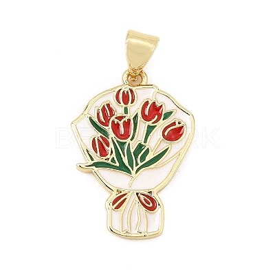 Alloy Enamel Pendants AL-CBAC8B4-02A-G-1
