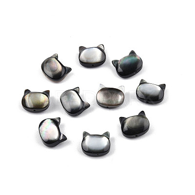 Natural Black Lip Shell Beads SSHEL-N003-147B-1