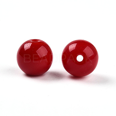 Opaque Solid Color Glass Beads X1-GLAA-N007-10mm-A03-1