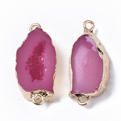 Druzy Resin Links connectors X-RESI-S383-027-1