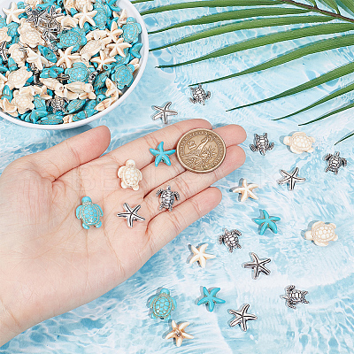 DIY Ocean Theme Beades Jewelry Making Finding Kit DIY-NB0009-61-1