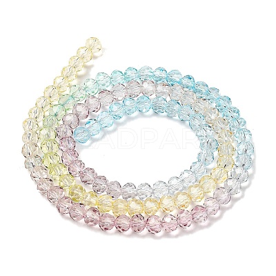 Transparent Painted Glass Beads Strands LS-DGLA-A034-T3mm-A15-1