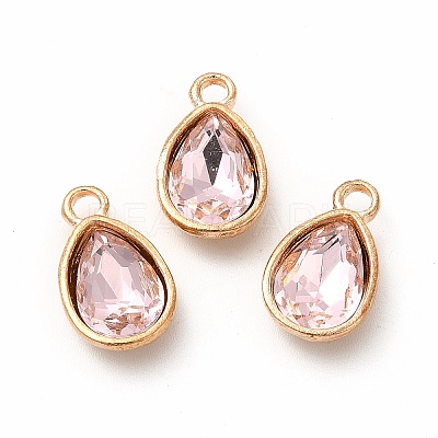 Faceted Glass Rhinestone Pendants GLAA-I051-AM-1