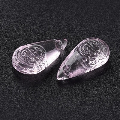 Transparent Handmade Bumpy Lampwork Beads LAMP-T017-13B-1