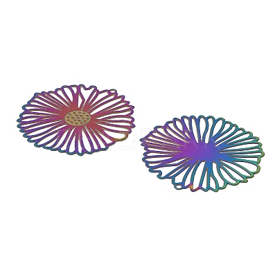 304 Stainless Steel Filigree Pendants SA-CBA31EA-01-1