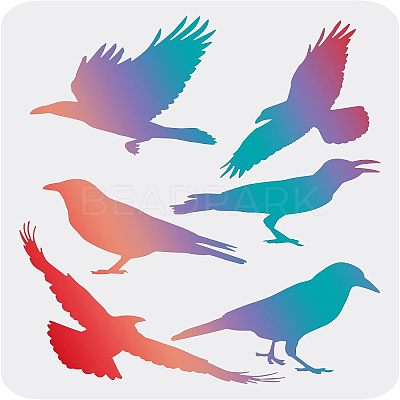 Large Plastic Reusable Drawing Painting Stencils Templates DIY-WH0202-189-1