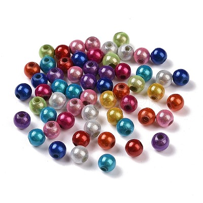 Spray Painted Acrylic Beads MACR-Q154-01D-1