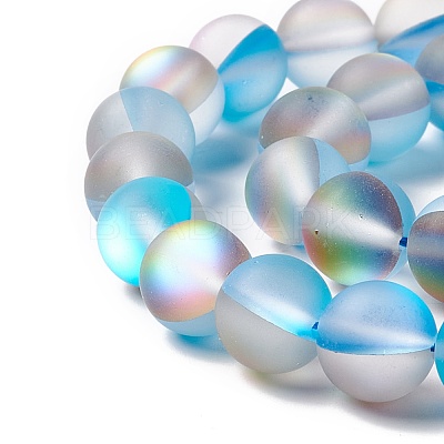 Synthetic Moonstone Beads Strands G-E573-01C-22-1