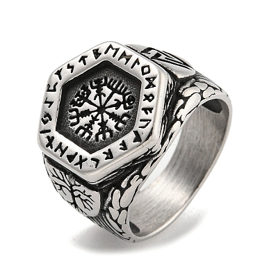 304 Stainless Steel Ring RJEW-B055-04AS-15-1