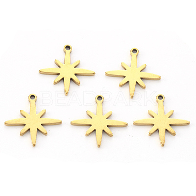 PVD Vacuum Plating 304 Stainless Steel Pendants X-STAS-N092-37G-1
