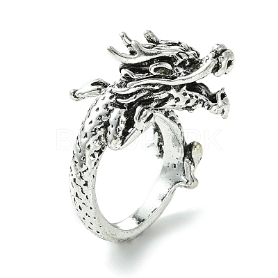 Dragon Alloy Open Cuff Rings RJEW-K275-23AS-1