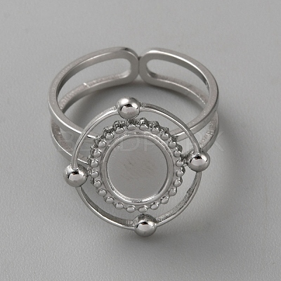 304 Stainless Steel Cuff Ring Findings FIND-WH0148-125B-P-1