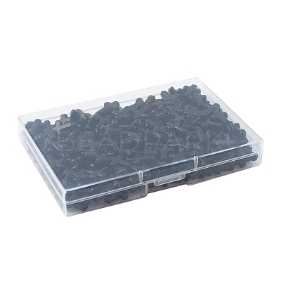 200Pcs Opaque Acrylic Beads SACR-FS0001-40B-1
