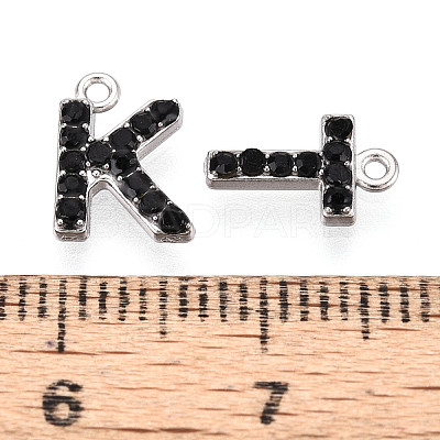 304 Stainless Steel and Rhinestone Pendants STAS-T071-11B-P-1