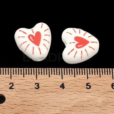 Printed Handmade Porcelain Beads PORC-G016-01A-1