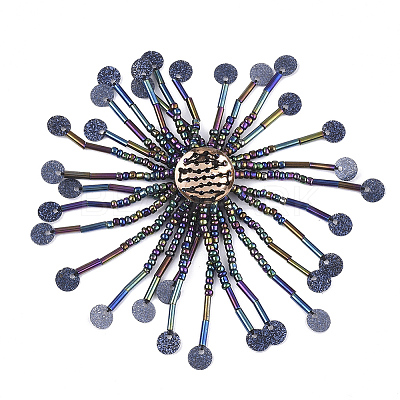 Glass Seed Beads Cabochons FIND-T044-04A-1