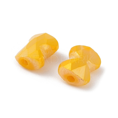 Electroplate Glass Beads GLAA-D016-16F-1