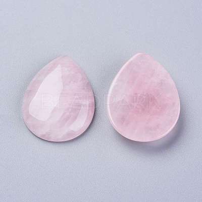 Natural Rose Quartz Cabochons G-E491-A-03-1
