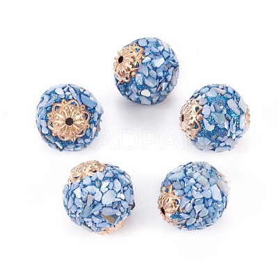 Polymer Clay Beads CLAY-F003-F04A-1